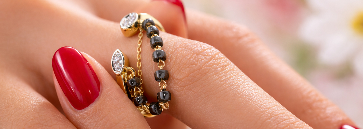 Nazariya and Ring Mangalsutras